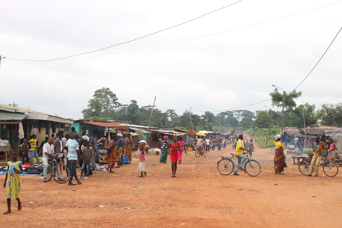 The village of Gnagbodougnoa